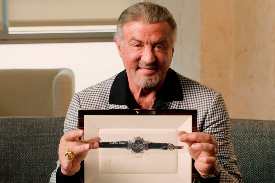 Hollywood star Sylvester Stallone is auctioning off part of his watch collection, including this Patek Philippe Grandmaster Chime 6300. Photo: PA