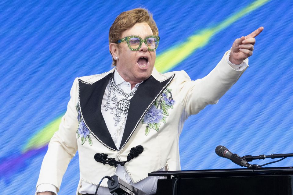 Elton John performing (Suzan Moore/PA)