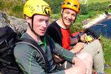 thumbnail: Colm Ennis (left) and Peter Britton (right) who died while climbing Mont Blanc; pictured here climbing at Luggala
