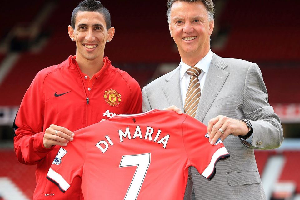 Louis van Gaal will be hoping new signing Angel di Maria is a catalyst for his Manchester United team like Arjen Robben was for him at Bayern Munich. Peter Byrne/PA Wire