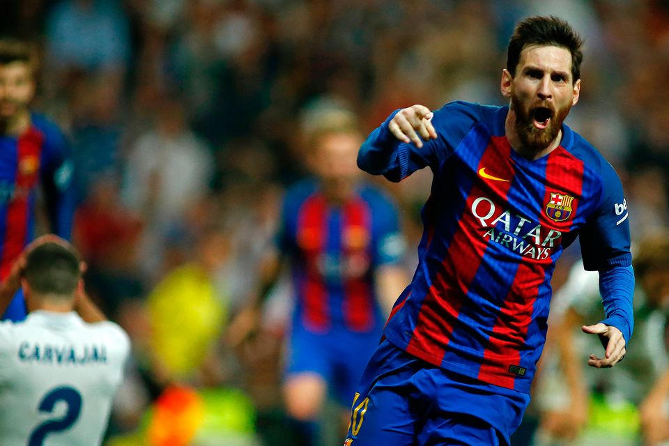 Leo Messi's Match-IssueTots Som Barcelona Shirt