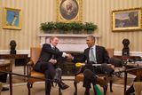 thumbnail: President Barack Obama meets with Irish Prime Minister Enda Kenny, on St. Patrick's Day, Tuesday, March 17, 2015, in the Oval Office of the White House in Washington. (AP Photo/Jacquelyn Martin)