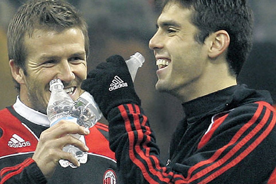Manchester City will be hoping that the joke Kaka shared with David Beckham last Saturday was not at their expense