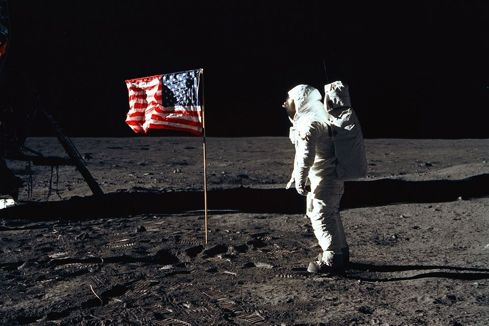 Halfway down the rabbit hole: What about those people who seem politically informed, but just don’t get them started on the moon landing? Photo: Nasa