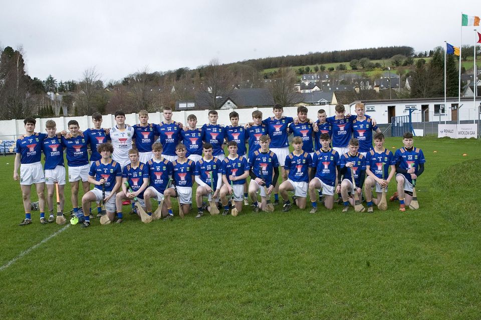 The Wicklow Minor hurling team who were defeated by Carlow in the Leinster MHC game at Echelon Park Aughrim.