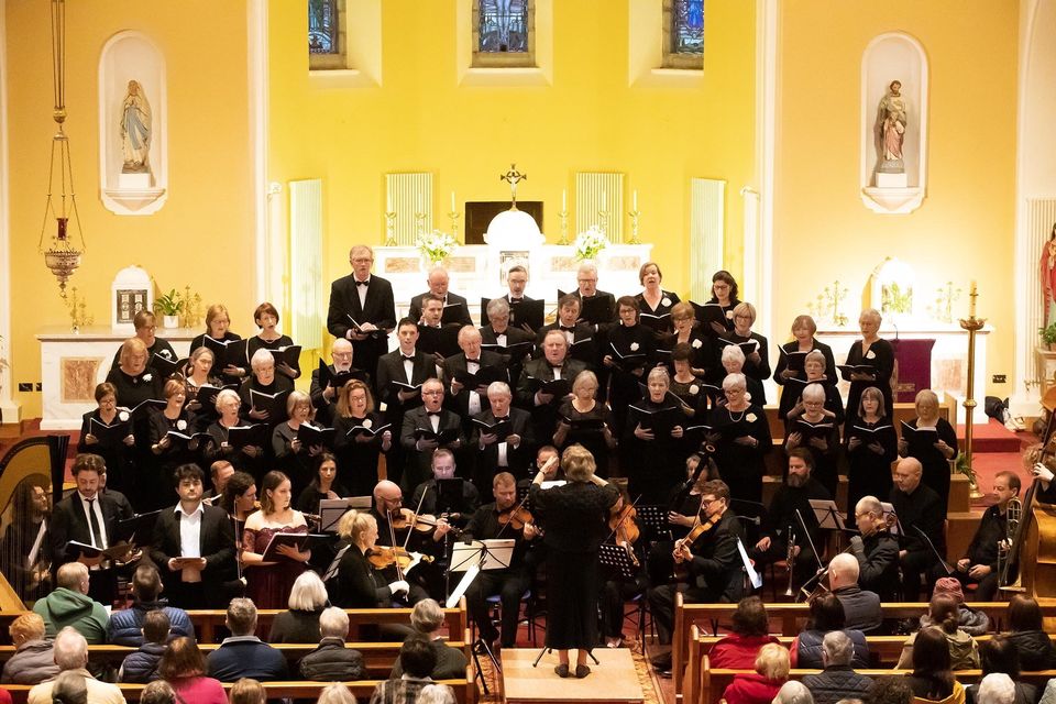 New Ross Singers performing Gounod; Sr. Cecelia Mass in Rosberson church. Photo; Mary Browne