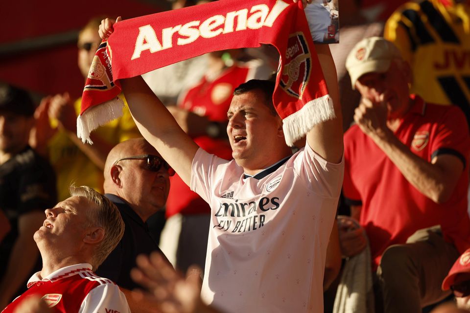Arsenal fans are dreaming of a first Premier League title in 19 years (Steven Paston/PA)