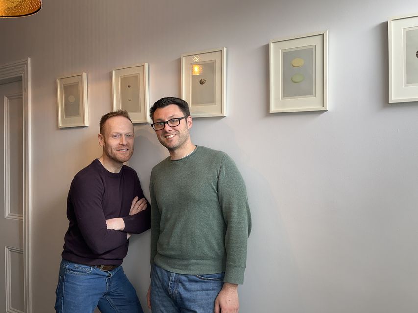 Writer, poet and film maker Donal Nugent and his husband, Arnaud Sichaumette