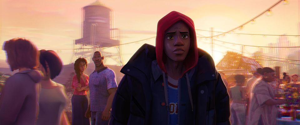 The relationship between Miles and his parent is explored, making this a relatable experience for teens and parents alike. Photo: Sony Pictures Animation