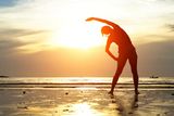 thumbnail: Stretch in the evenings: Exercise later in the day to avoid really hot temperatures