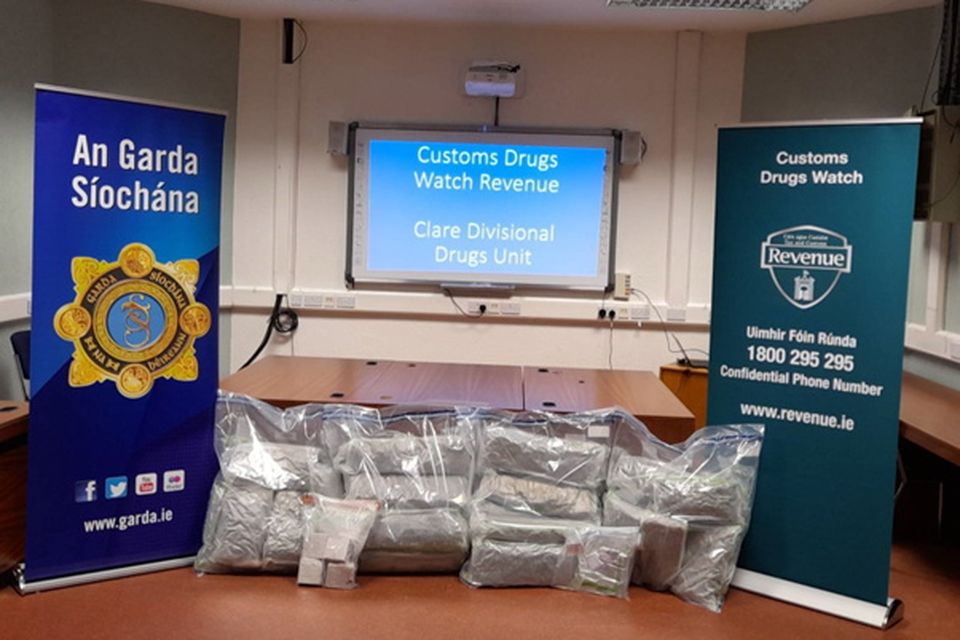 €480,000 worth of herbal cannabis and cannabis resin seized at Shannon Airport on April 7.