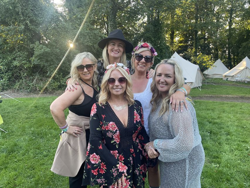Pictured at Electric Picnic (L-R): Laura Hennon, Danielle Clohessy, Ruth Conway, Charmaine Mulready, Mags Rice