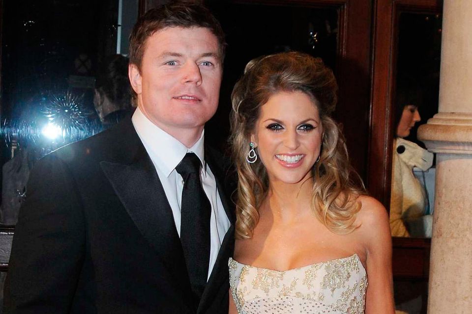 Brian O'Driscoll and Amy Huberman at the IFTAs in 2008