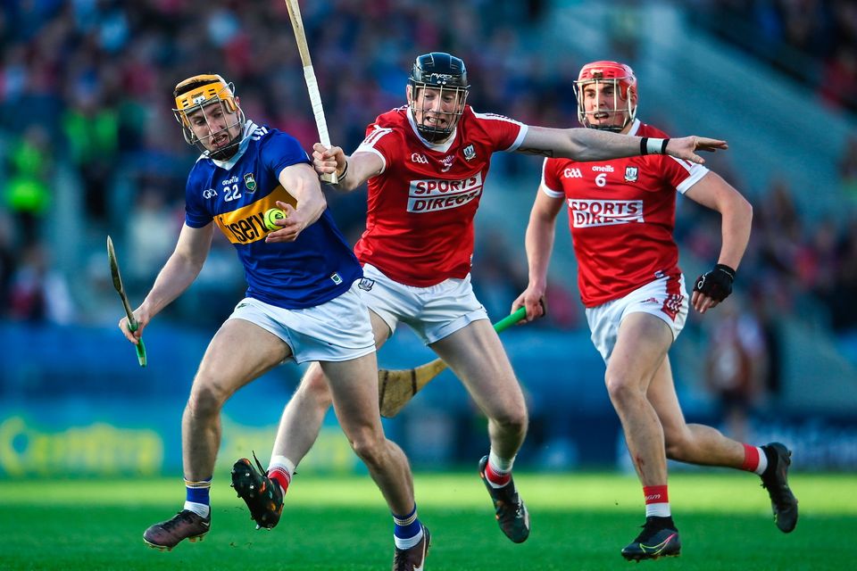 Mark Kehoe of Tipp and Damien Cahalane of Cork during last week's championship thriller. Photo: Sportsfile