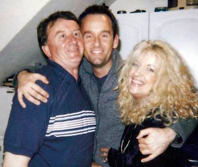 Brendan with his mum Nuala and Dad on his 21st birthday