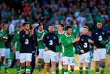 thumbnail: Ireland players following the defeat to Belarus