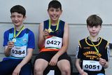 thumbnail: Sam O'Shea (Star of the Laune), Conor Walsh (St Brendan's) and Timothy Madden (Farranfore Maine Valley) who took part in the Under-13 Javelin event