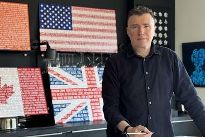 Irish artist and art director Gary McGinty wants his new series of paintings to start a conversation