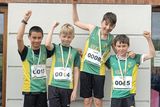 thumbnail: The An Riocht under-14 relay team that won the gold medal at the Juvenile and Junior Track and Field Championship