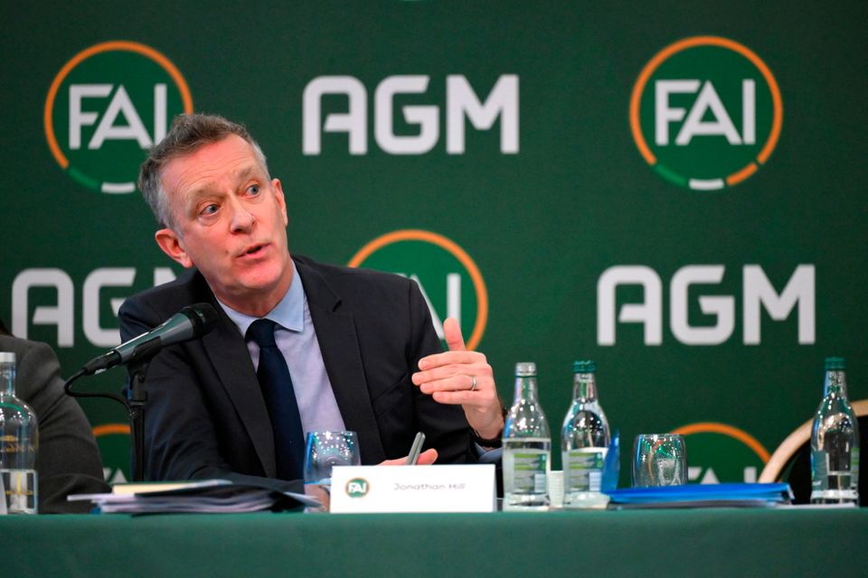 El director ejecutivo de la FAI, Jonathan Hill, durante la asamblea general anual