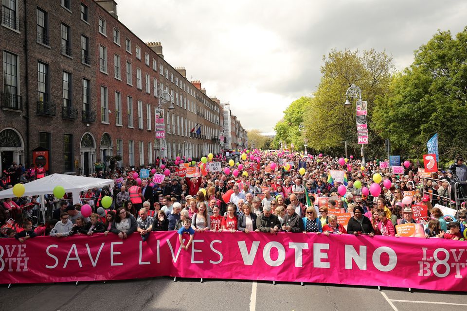 Anti-abortion demonstrators have accepted defeat in the referendum (Niall Carson/PA)