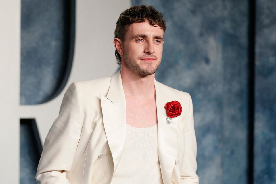 Actor Paul Mescal won plaudits for raising awareness of the Irish language at the Baftas in February. Photo: Danny Moloshok/Reuters
