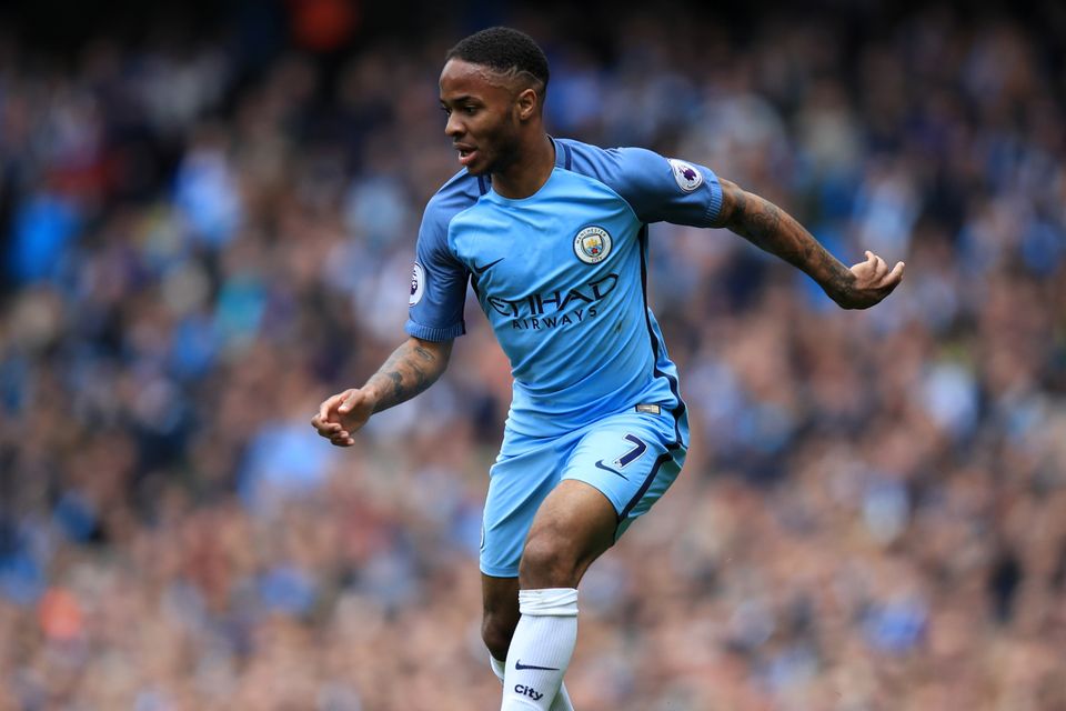 Pep Guardiola believes Raheem Sterling, pictured, can score more goals this season