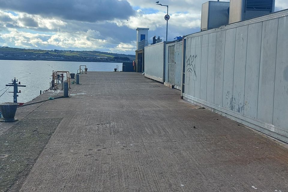 A survey has found significant corrosion on sections of the quay wall at Skerries Harbour pier. Pic: Fingal County Council