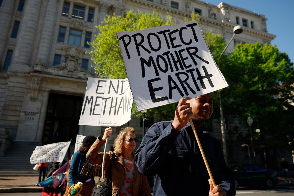 Methane is the second-biggest cause of climate change after carbon dioxide. Photo: Kevin Dietsch/Getty Images