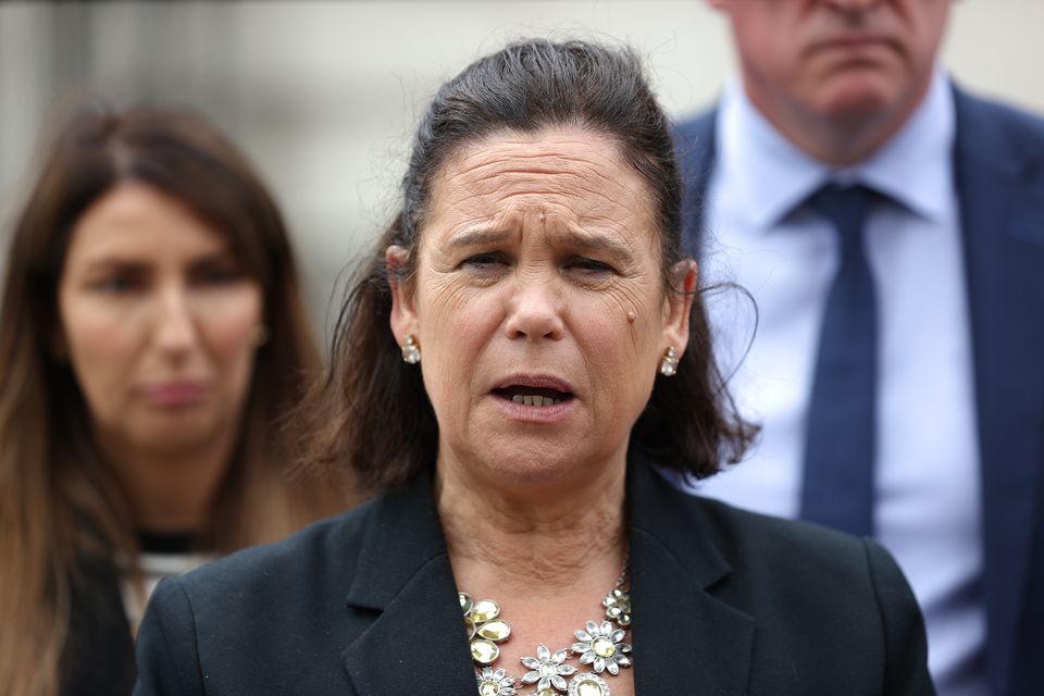 Sinn Fein leader Mary Lou McDonald also said her party would not accept a Bill that does not include a ban on services (Liam McBurney/PA)