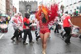 thumbnail: A samba band in the parade.