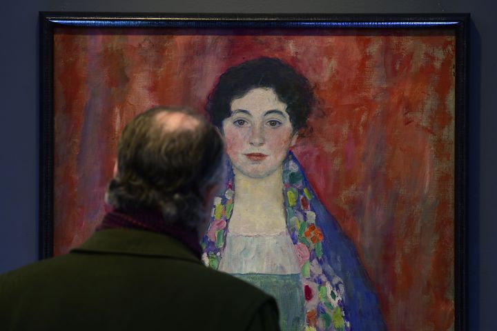 Portrait by Gustav Klimt believed lost for decades sells for €30m at auction in Vienna