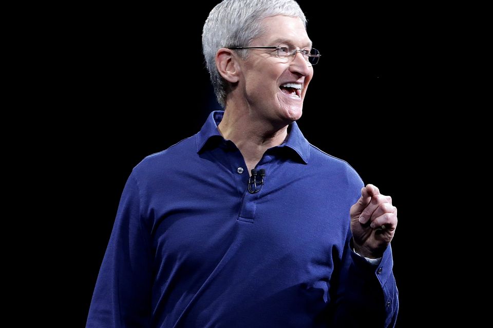 Apple CEO Tim Cook speaks at the Apple Worldwide Developers Conference in San Francisco
