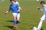 thumbnail: 19/05/15. Miquel Barry tackles Liam Tracey during the Under 15s soccer final between Colaiste Phadraig CBS and Templeouge College at Peamount Utd.
Pic: Justin Farrelly.
