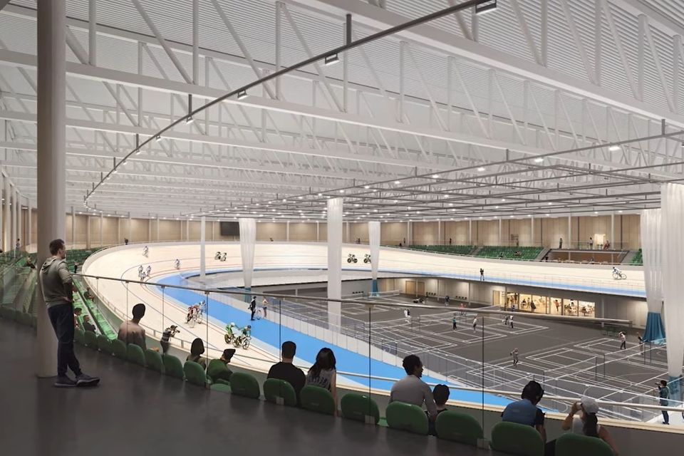 Plans for the new National Velodrome track in Blanchardstown. Pic: Sport Ireland