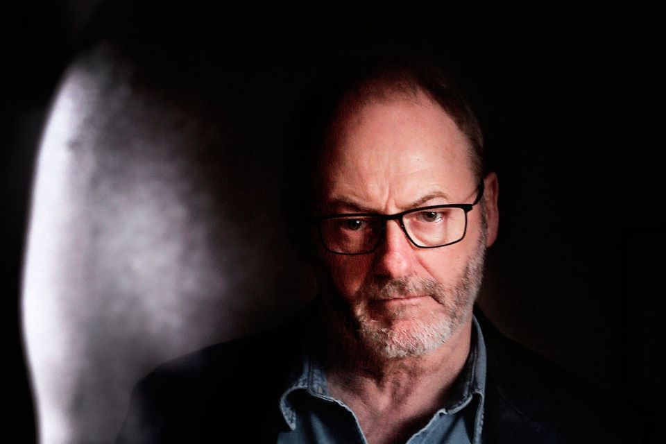 Actor Liam Cunningham at the opening of his exhibition 'Dignity' at The Solomon Gallery in association with World Vision. Photo: Steve Humphreys