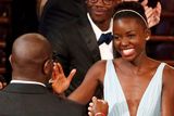thumbnail: Director and producer Steve McQueen and Lupita Nyong'o celebrate after winning best picture for "12 Years A Slave" at the 86th Academy Awards in Hollywood, California March 2, 2014.  REUTERS/Lucy Nicholson (UNITED STATES TAGS: ENTERTAINMENT) (OSCARS-SHOW)