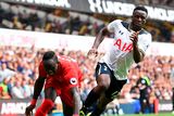thumbnail: Liverpool's Sadio Mane in action with Tottenham's Victor Wanyama. Photo: Dylan Martinez
