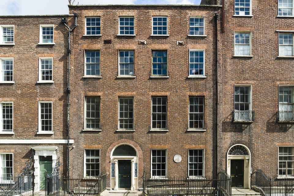 The exterior of the former tenement building on Henrietta Street, Dublin 1, which has been restored to the highest standards