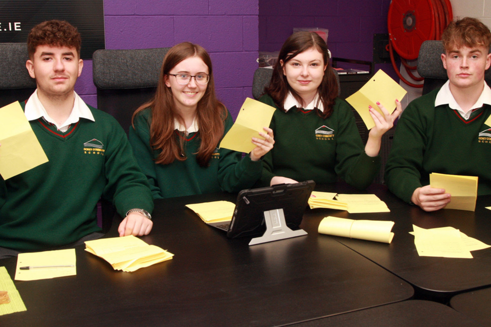 Election fever grips Gorey Community School Irish Independent