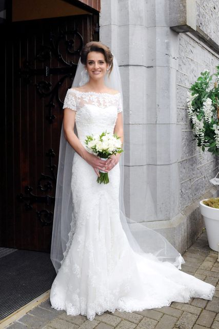 12/6/2015  Claire Mulcahy, who today married Irish Rugby player Sean Cronin at St. Josephs Catholic Church, Castleconnell, Co. Limerick.
Pic: Gareth Williams / Press 22