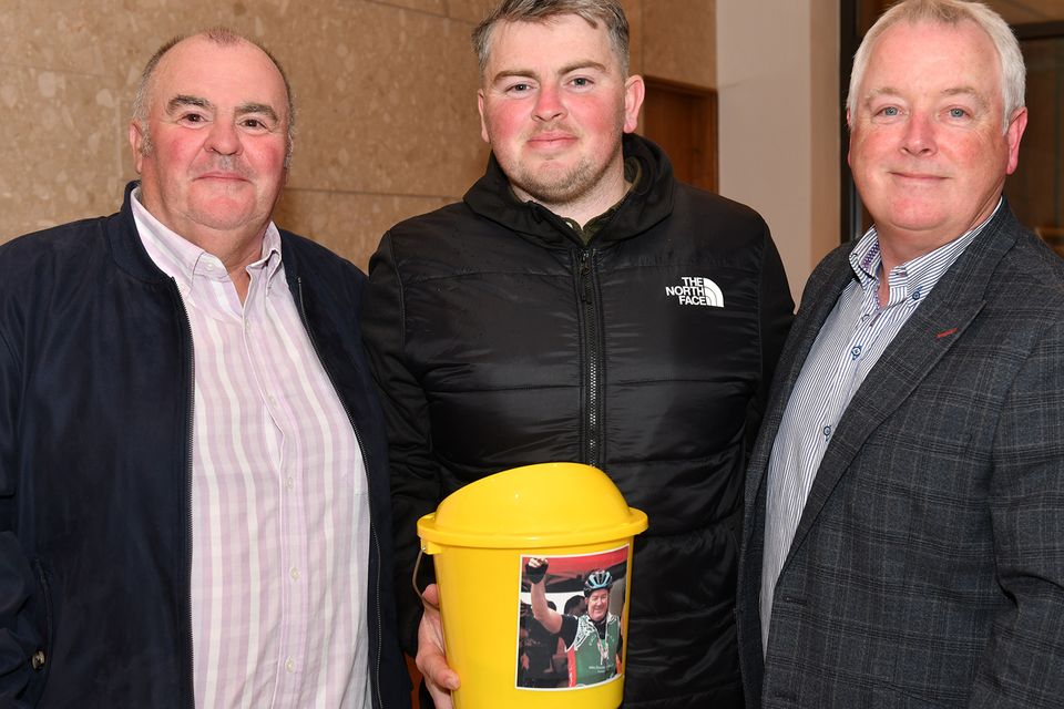 Ciaran and Caolan Rafferty with Martin McDonnell at the fundraiser held in the Crowne Plaza in aid of the North Louth Hospice and Do It for Dickie. Photo: Ken Finegan/www.newspics.ie