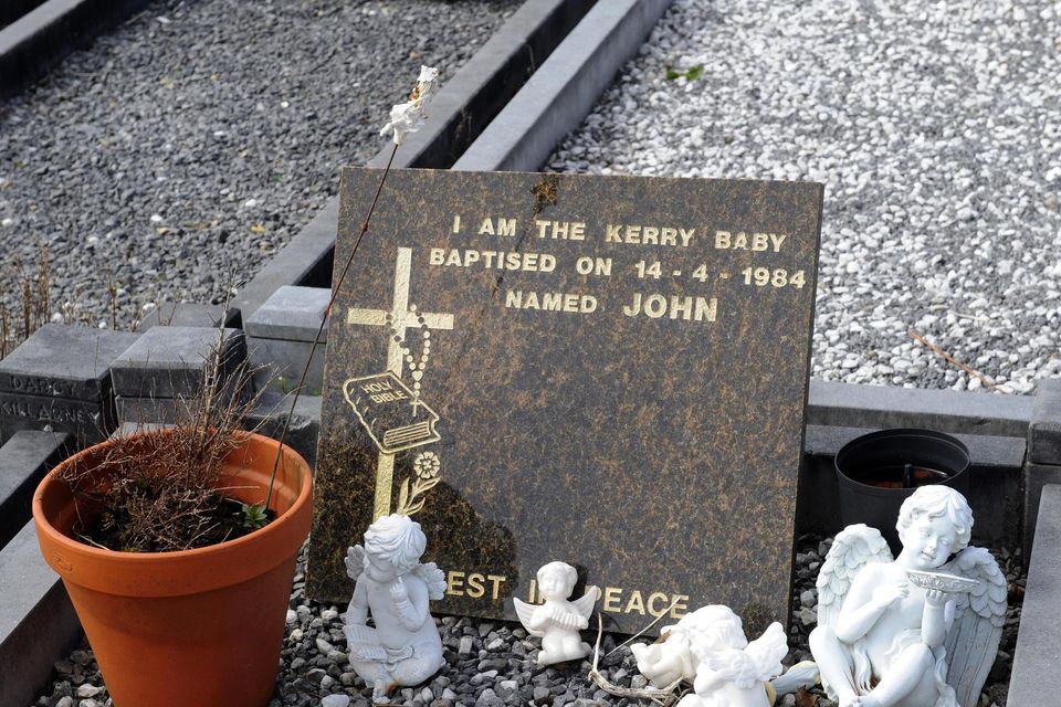 The grave of 'baby John' in Cahersiveen, County Kerry.