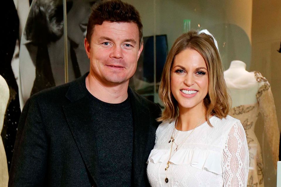 Brian O’Driscoll and wife Amy Huberman pictured at the launch of Newbridge Silverware’s Luna Collection by Amy