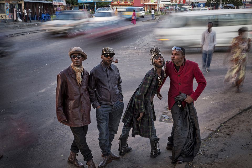 “Les Sapeurs" are a unique group of people who wanders the streets of Kinshasa in expensive designer clothes, despite the poverty around them. Photo: Johnny Haglund/TPOTY 2014