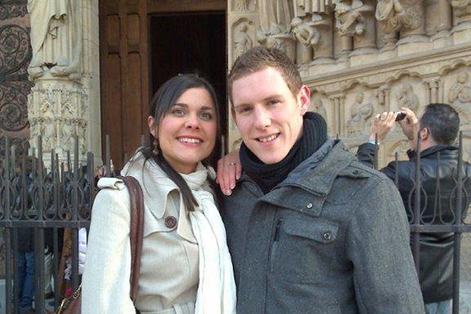 Michaela McAreavey death...Undated McAreavey Family handout photo of John and Michaela McAreavey outside Notre Dame Cathedral in Paris, France,  as four hotel workers will appear in court in Mauritius today in connection with the murder of Michaela McAreavey, who was strangled on her honeymoon. PRESS ASSOCIATION Photo. Issue date: Wednesday January 19, 2011.  All the men are staff at the luxury complex on the island where the 27-year-old was staying. See PA story IRISH Mauritius. Photo credit should read: McAreavey Family handout/PA Wire ...A