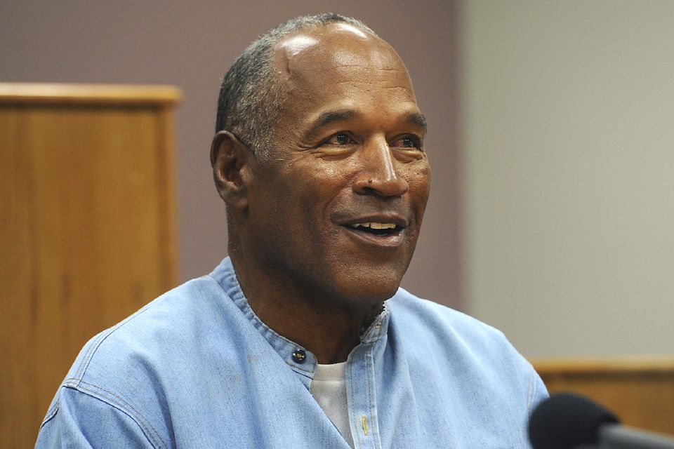 Former NFL football star OJ Simpson was freed on parole in 2017 (Jason Bean/The Reno Gazette-Journal via AP, Pool, File)