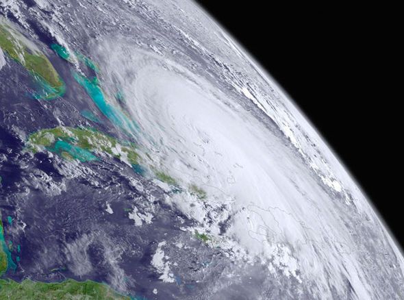 The superstorm as seen from space
Credit: NASA