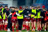 thumbnail: The Munster team huddle before the Heineken Champions Cup Pool B match against Castres at Stade Pierre Fabre in Castres, France. Photo: Manuel Blondeu/Sportsfile