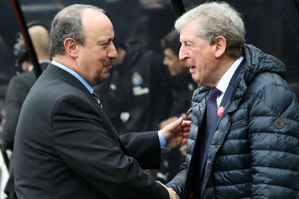 Newcastle boss Rafael Benitez, left, got the better of Crystal Palace counterpart Roy Hodgson